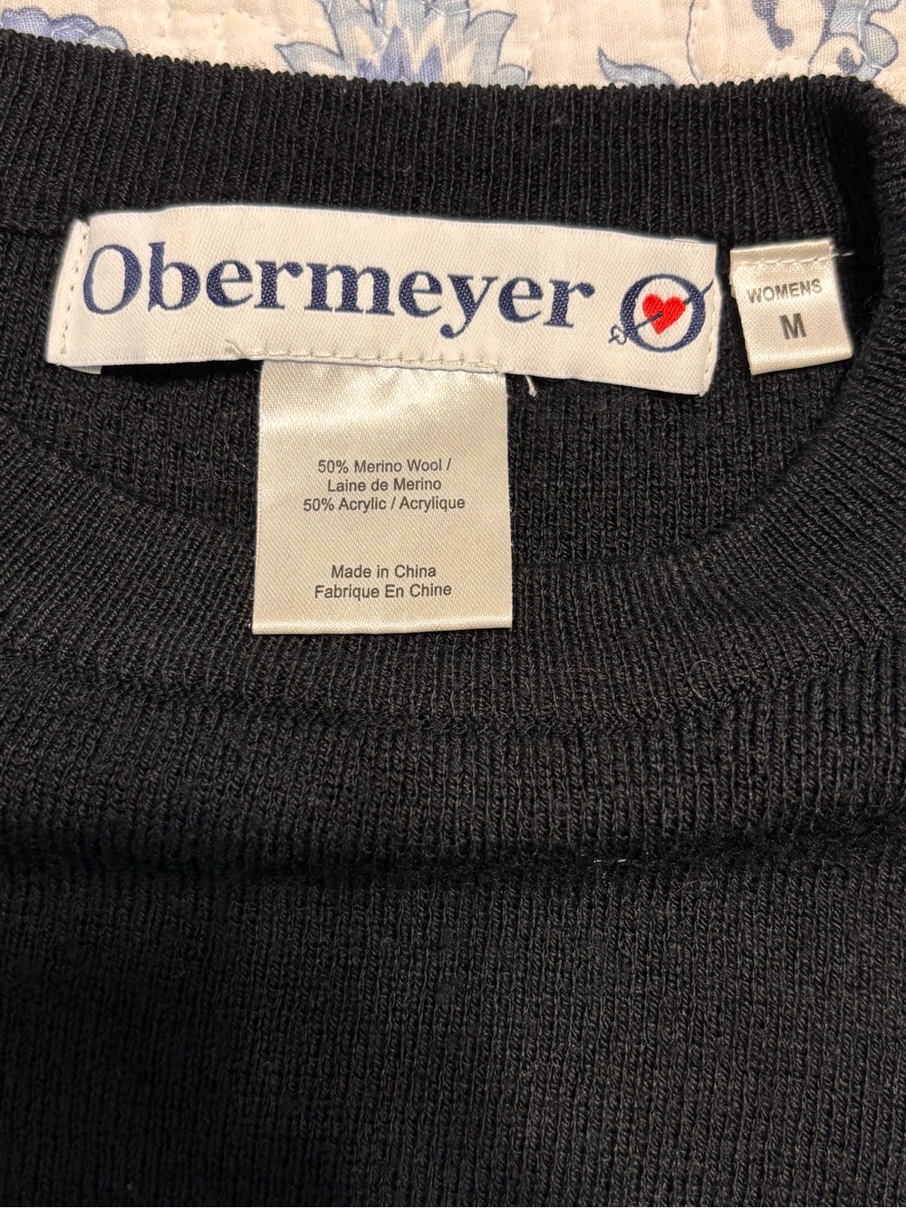 Vintage Obermeyer Merino Wool blend Nordic Snowflake Ski Sweater Women’s Medium - Picture 2 of 7